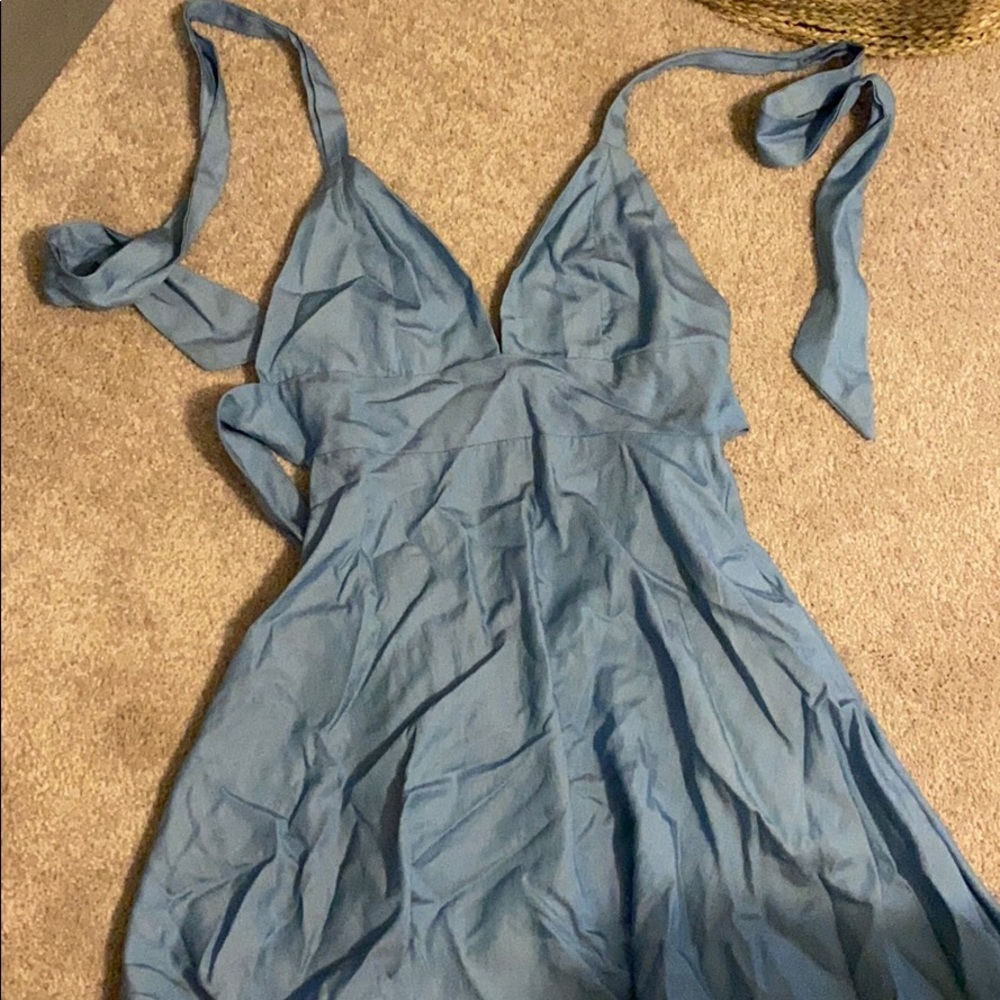 Lulus open back halter dress